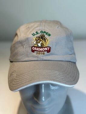 Oakmont U.S. Open 2016 Beige Baseball Cap - Oakmont Embroidered Logo